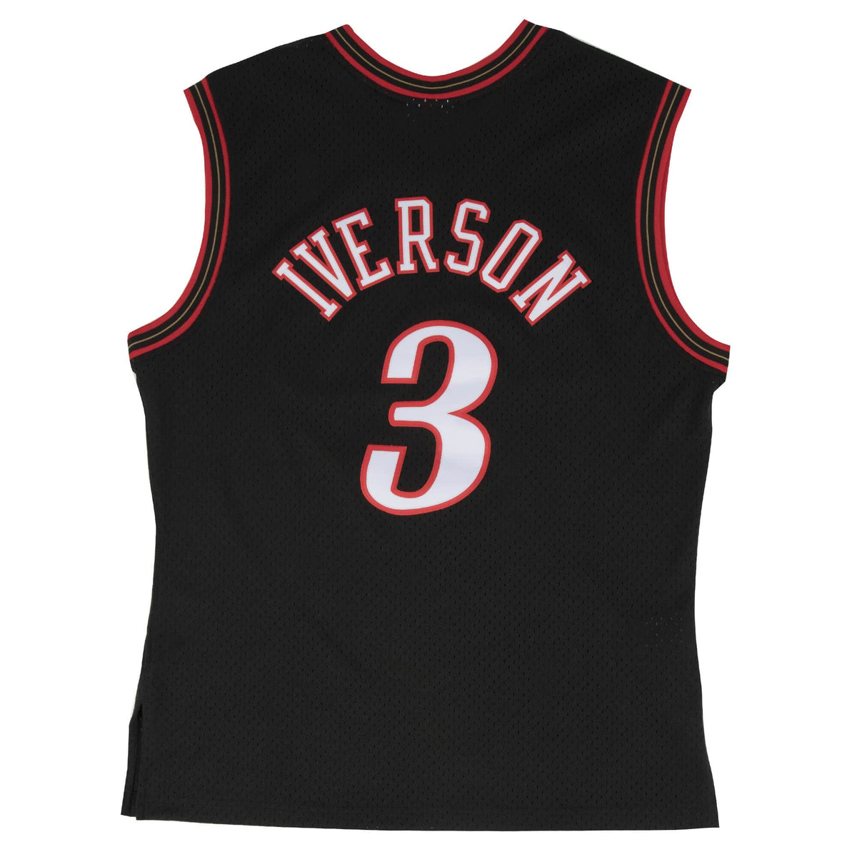 Allen Iverson Philadelphia 76ers NBA Mitchell & Ness Men Black 2000-01 Hardwood Classics Swingman Jersey product image 1,