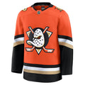 Anaheim Ducks NHL Fanatics Branded Men Orange Premium Jersey product image 1, provided for visual reference and product