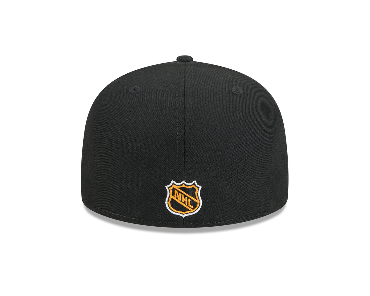 Anaheim Ducks NHL New Era Men Black 59Fifty Core Fitted Hat product image 2, provided for visual reference and product