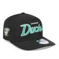 Anaheim Ducks NHL New Era Men Black 9FIfty Script A-Frame Snapback product image 1, provided for visual reference and