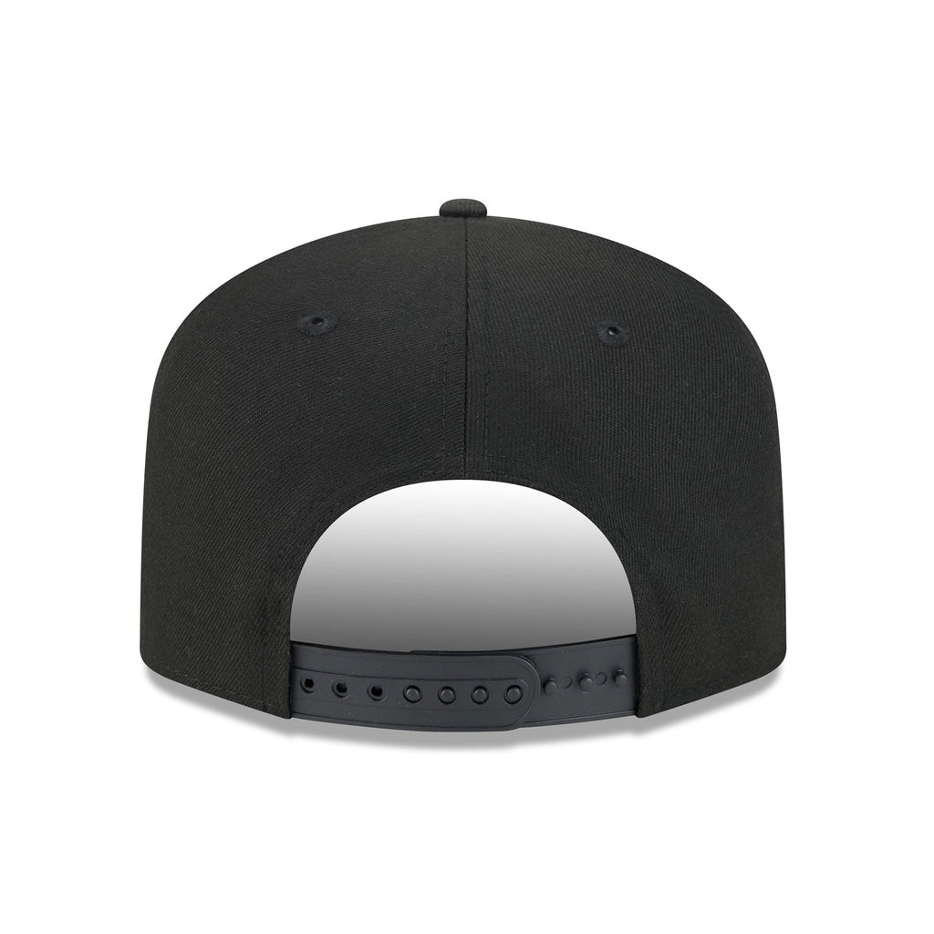 Anaheim Ducks NHL New Era Men Black 9FIfty Script A-Frame Snapback product image 2, provided for visual reference and