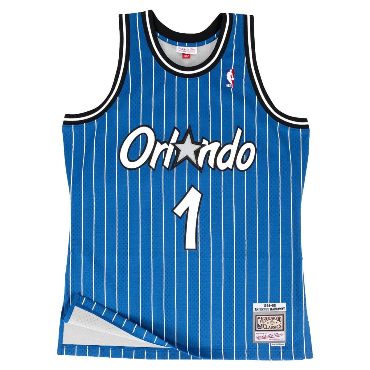 Anfernee Hardaway Orlando Magic NBA Mitchell & Ness Men Royal Blue 1994-95 Hardwood Classics Swingman Jersey product image
