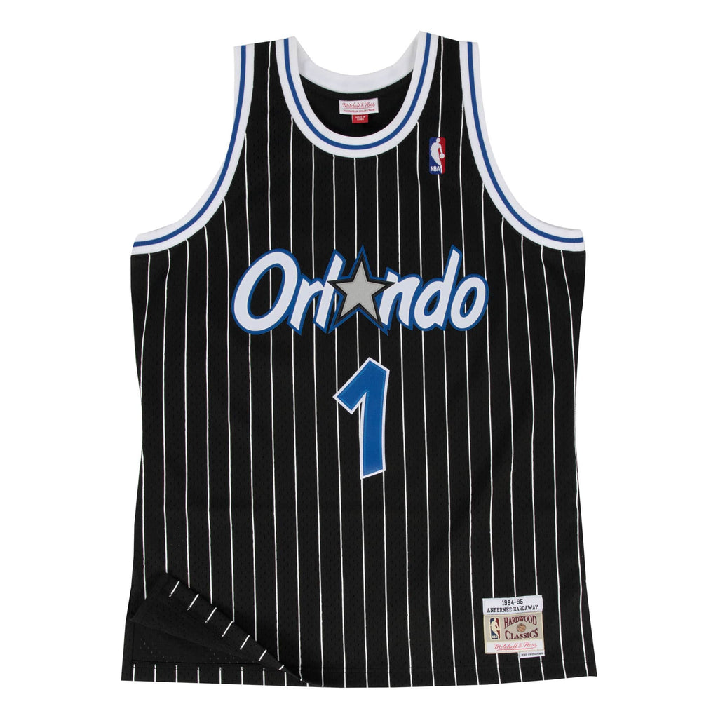 Anfernee Hardaway Orlando Magic NBA Mitchell & Ness Men Black 1994-95 Hardwood Classics Swingman Jersey product image 2,