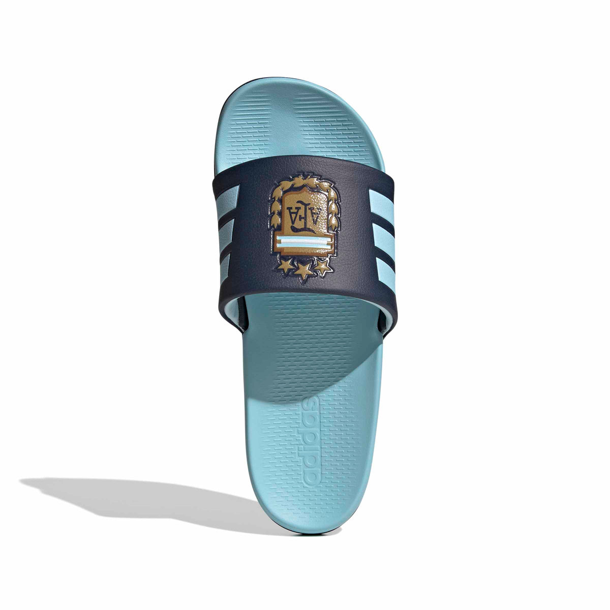 Argentina National Team FIFA Adidas Men Navy Adilette Comfort Sandals product image 3, provided for visual reference and