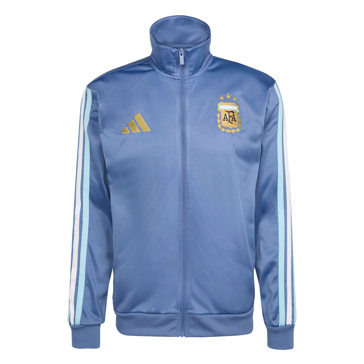 Argentina National Team FIFA Adidas Men Steel Blue DNA Track Top Jacket product image 1, provided for visual reference and