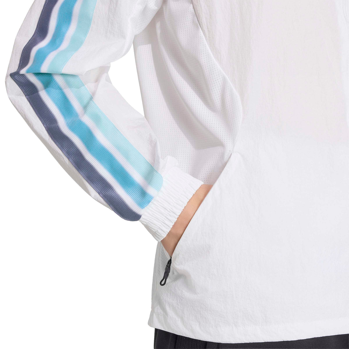 Argentina National Team FIFA Adidas Men White Anthem Jacket product image 6, provided for visual reference and product