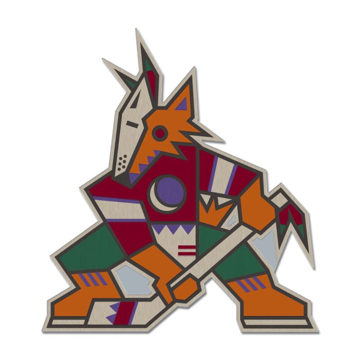 Arizona Coyotes NHL WinCraft Retro Collector Enamel Pin product image 1, provided for visual reference and product detail