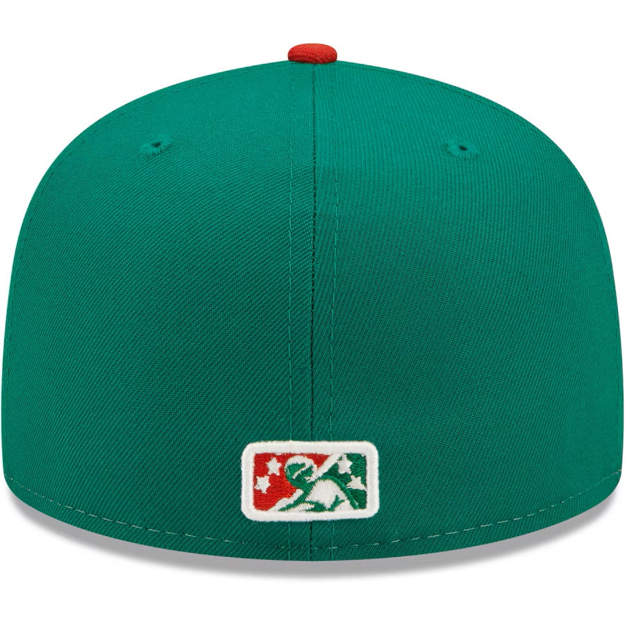 Arkansas Travelers MiLB New Era Men Yellow/Red 59Fifty Copa De La Diversion Fitted Hat product image 2, provided for visual