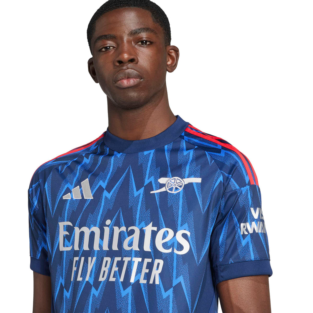Arsenal FC EPL Adidas Men Navy 2025/26 Replica Away Jersey product image 7, provided for visual reference and product detail