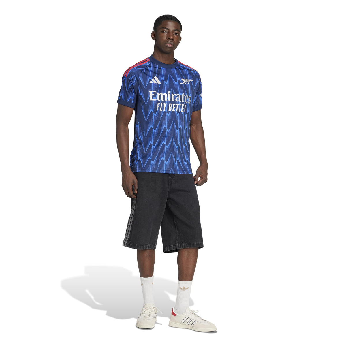 Arsenal FC EPL Adidas Men Navy 2025/26 Replica Away Jersey product image 5, provided for visual reference and product detail