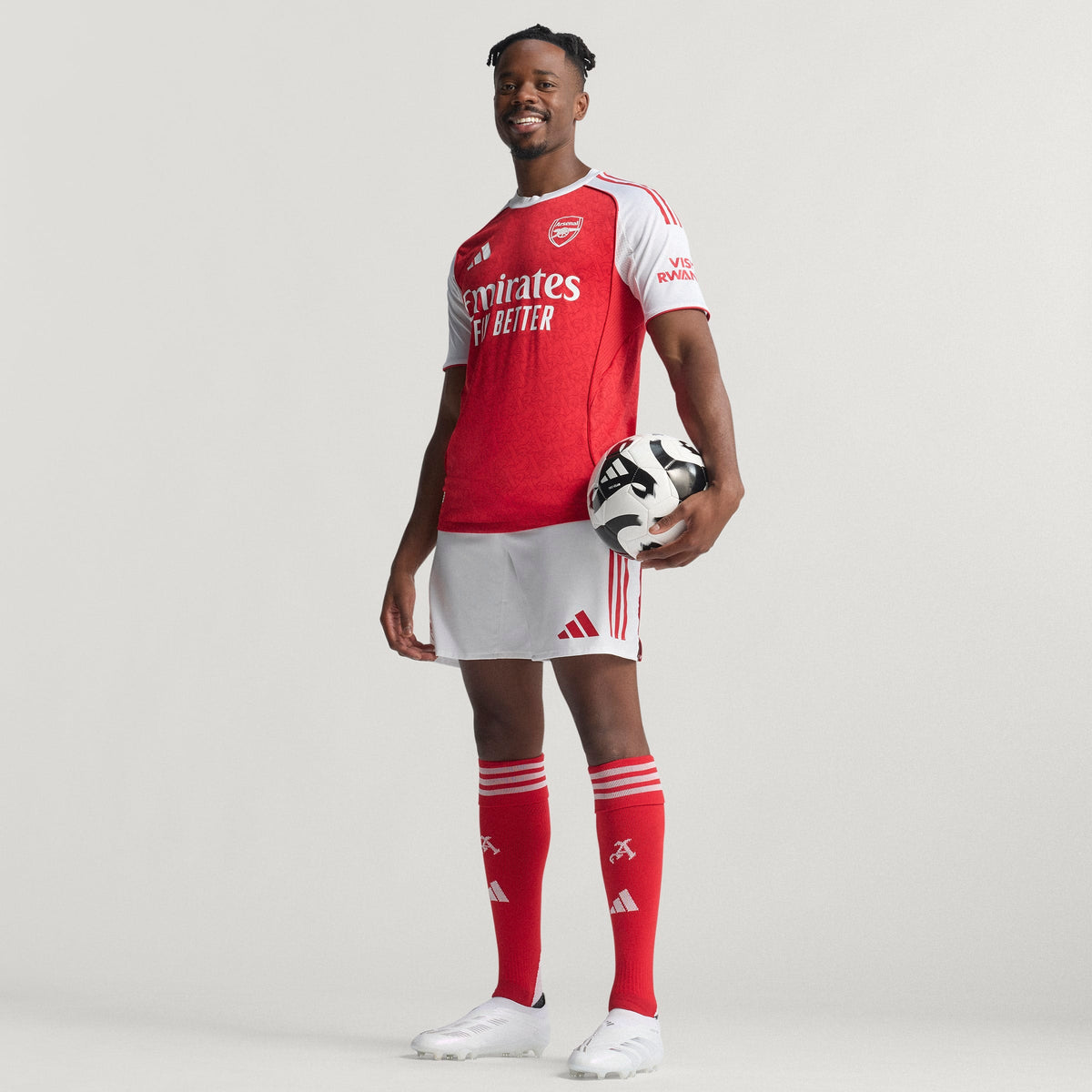 Arsenal FC EPL Adidas Men Red 2025/26 Authentic Home Jersey product image 3, provided for visual reference and product