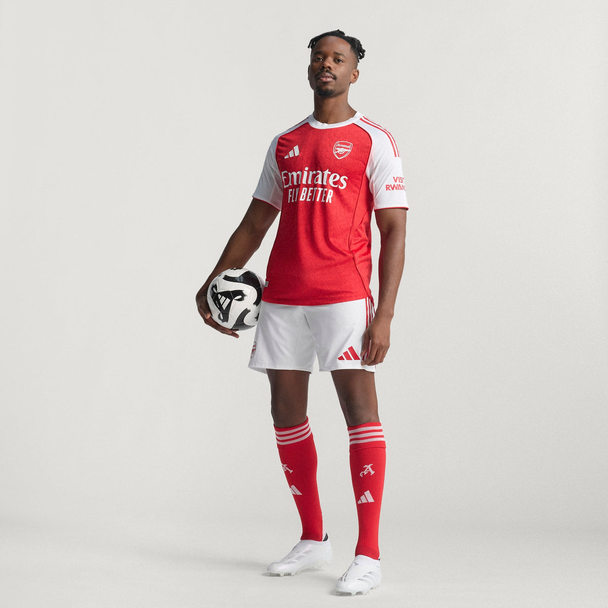 Arsenal FC EPL Adidas Men Red 2025/26 Authentic Home Jersey product image 4, provided for visual reference and product