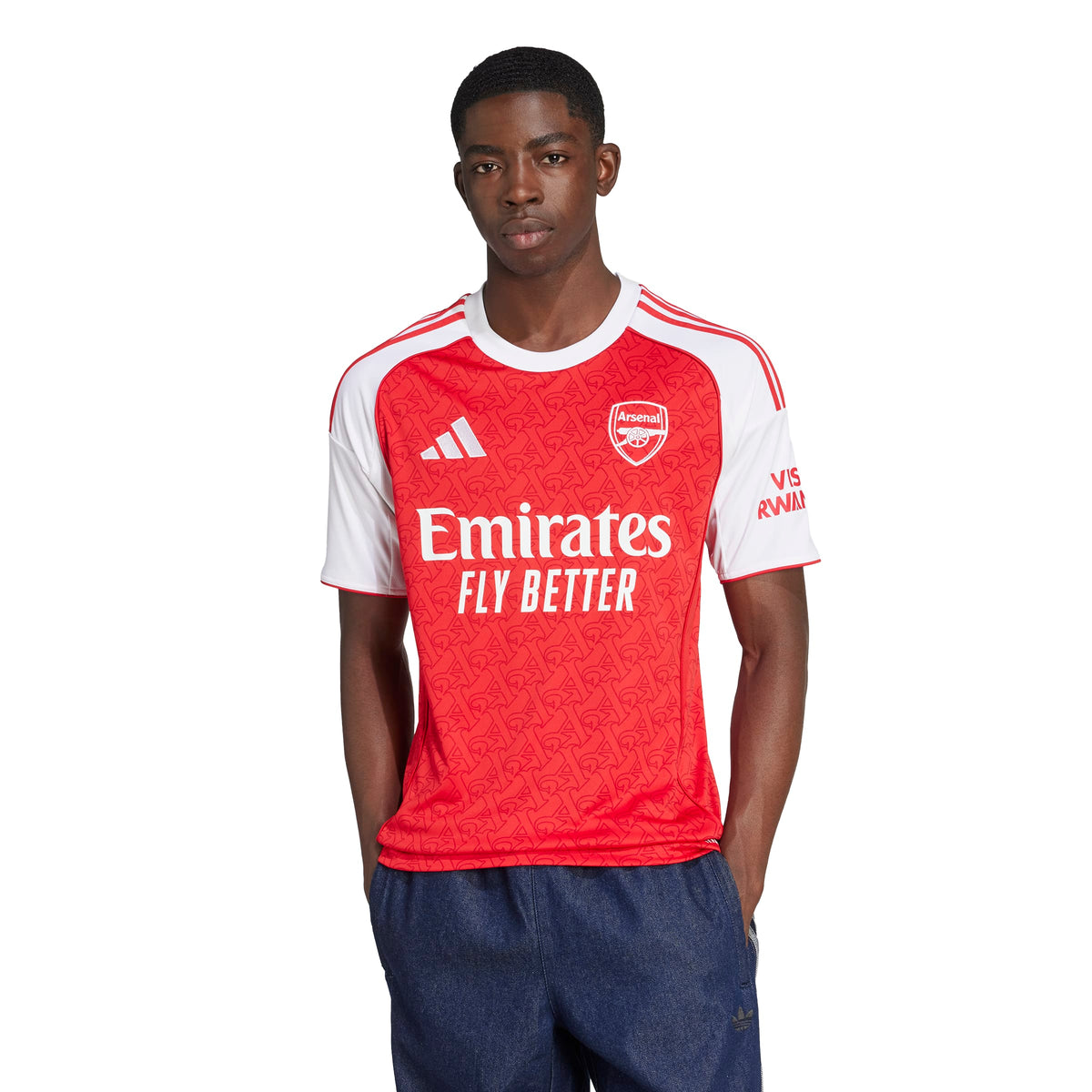 Arsenal FC EPL Adidas Men Red 2025/26 Replica Home Jersey product image 3, provided for visual reference and product detail