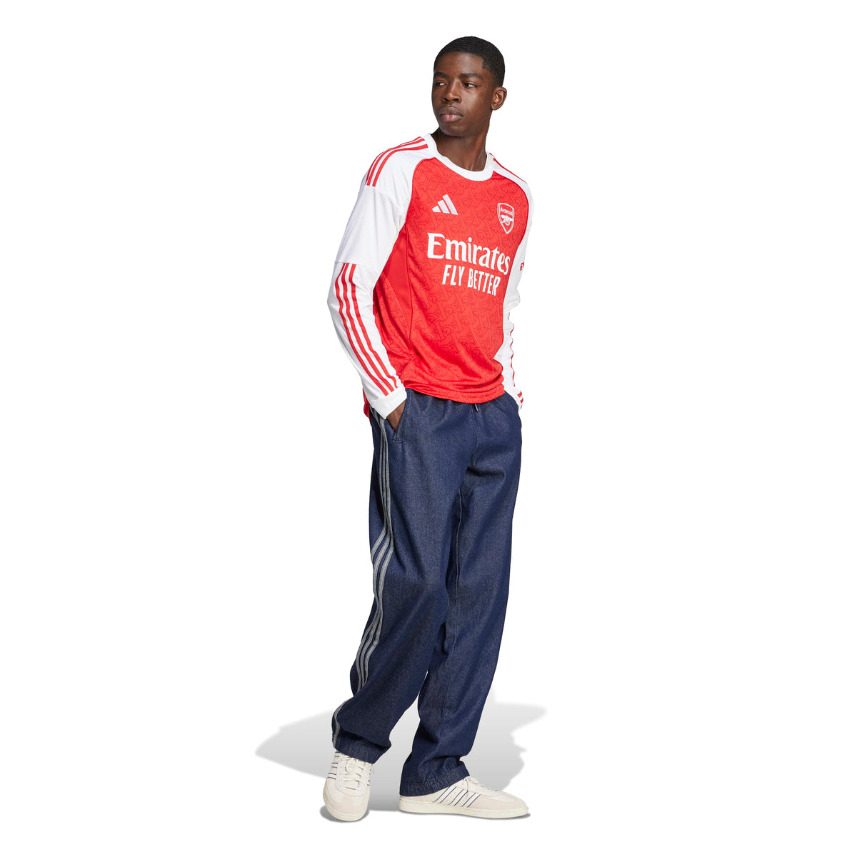 Arsenal FC EPL Adidas Men Red 2025/26 Replica Long Sleeve Jersey product image 5, provided for visual reference and product