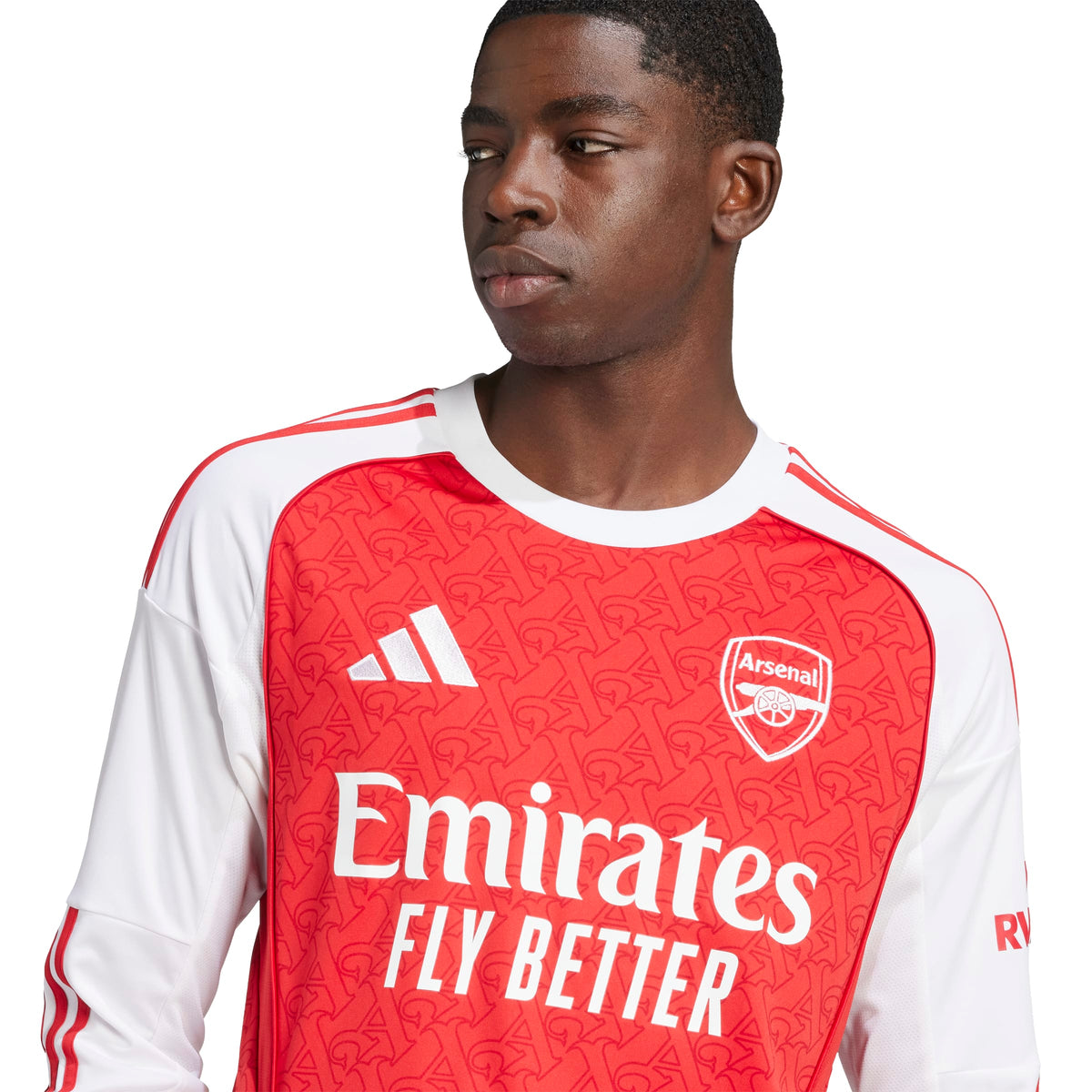 Arsenal FC EPL Adidas Men Red 2025/26 Replica Long Sleeve Jersey product image 6, provided for visual reference and product