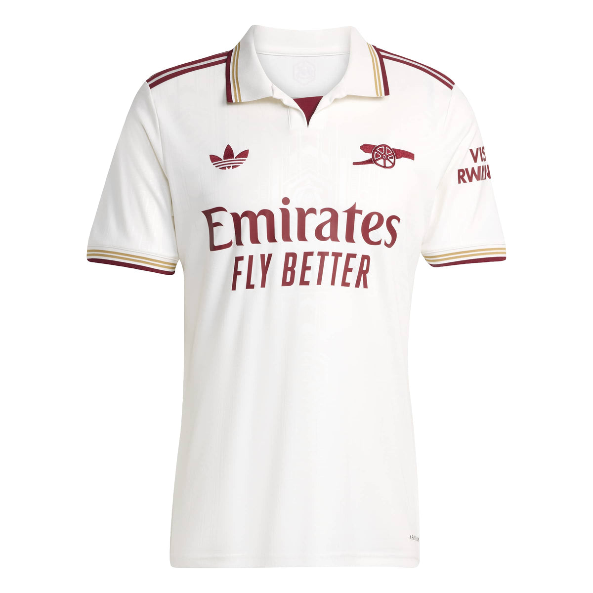Arsenal FC EPL Adidas Men White 2025/26 Replica Third Jersey product image 1, provided for visual reference and product