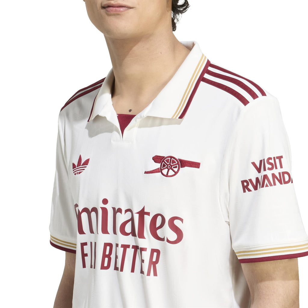 Arsenal FC EPL Adidas Men White 2025/26 Replica Third Jersey product image 6, provided for visual reference and product
