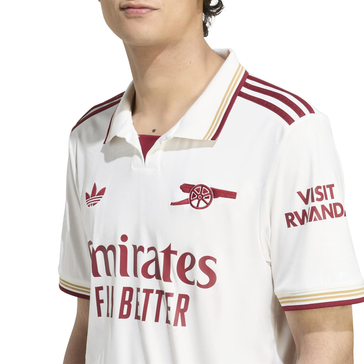 Arsenal FC EPL Adidas Men White 2025/26 Replica Third Jersey product image 6, provided for visual reference and product