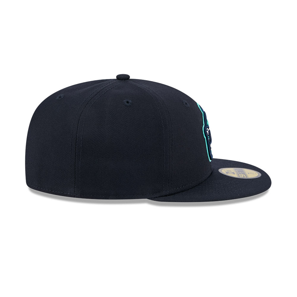 Asheville Tourists MiLB New Era Men Navy 59Fifty Authentic Collection Fitted Hat product image 6, provided for visual