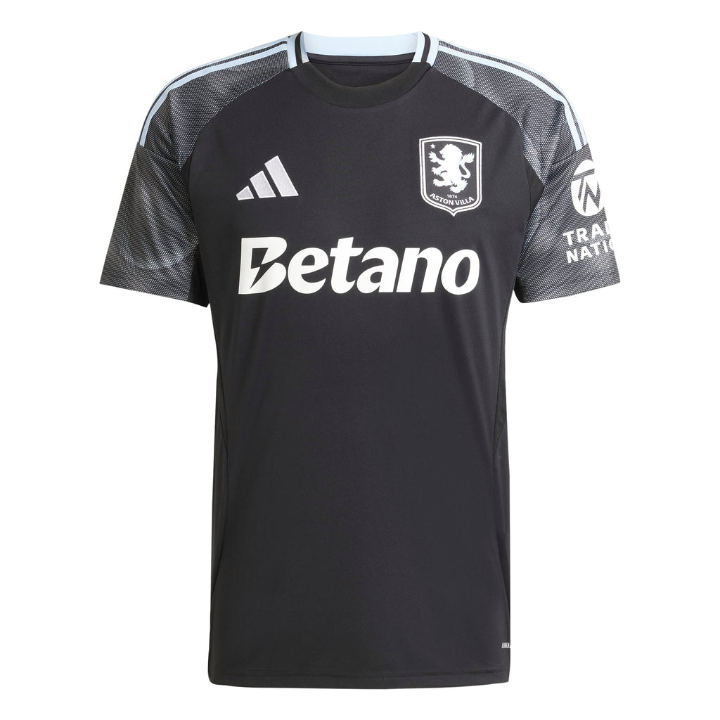 Aston Villa EPL Adidas Men Black 2025/26 Replica Away Jersey product image 1, provided for visual reference and product