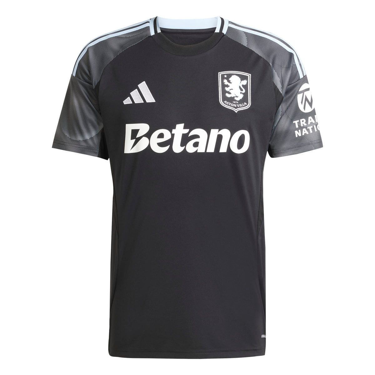 Aston Villa EPL Adidas Men Black 2025/26 Replica Away Jersey product image 1, provided for visual reference and product