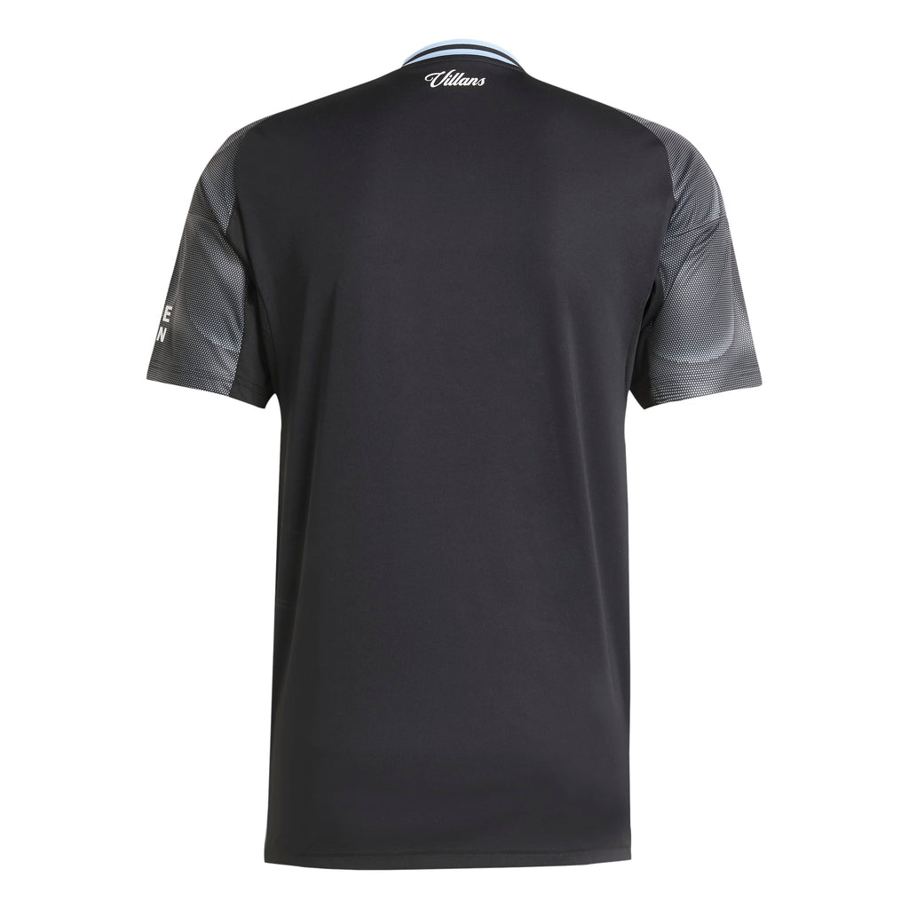Aston Villa EPL Adidas Men Black 2025/26 Replica Away Jersey product image 2, provided for visual reference and product