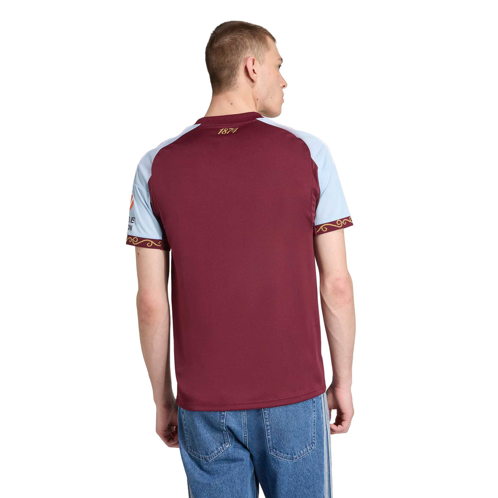 Aston Villa EPL Adidas Men Maroon 2025/26 Replica Home Jersey product image 4, provided for visual reference and product