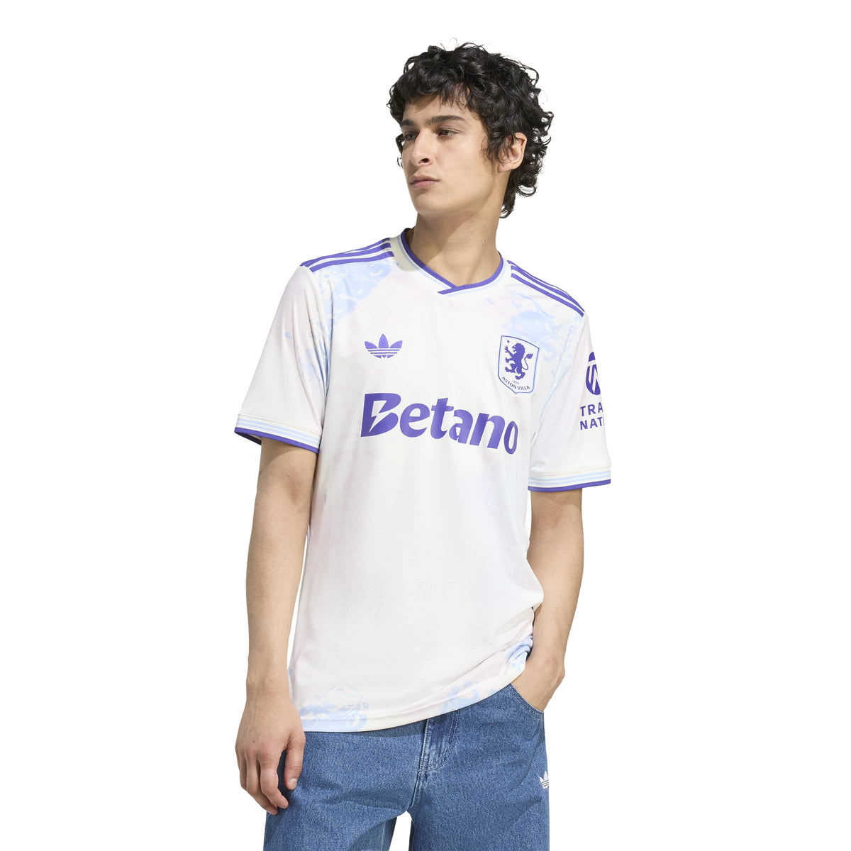 Aston Villa EPL Adidas Men White 2025/26 Third Replica Jersey product image 3, provided for visual reference and product