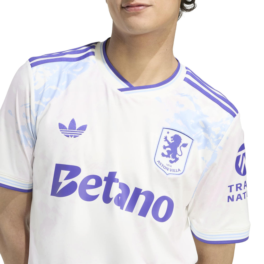 Aston Villa EPL Adidas Men White 2025/26 Third Replica Jersey product image 6, provided for visual reference and product