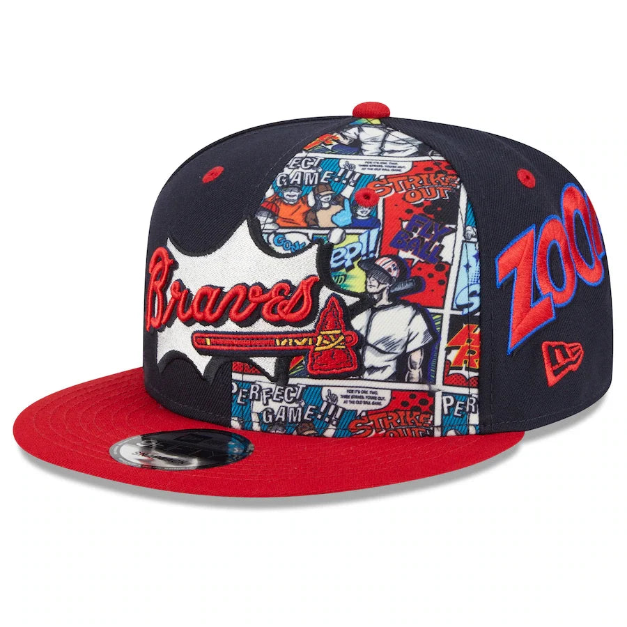 Atlanta Braves MLB New Era Men Red/Navy 9Fifty 2025 Diamond Hero Edition Snapback product image 1, provided for visual