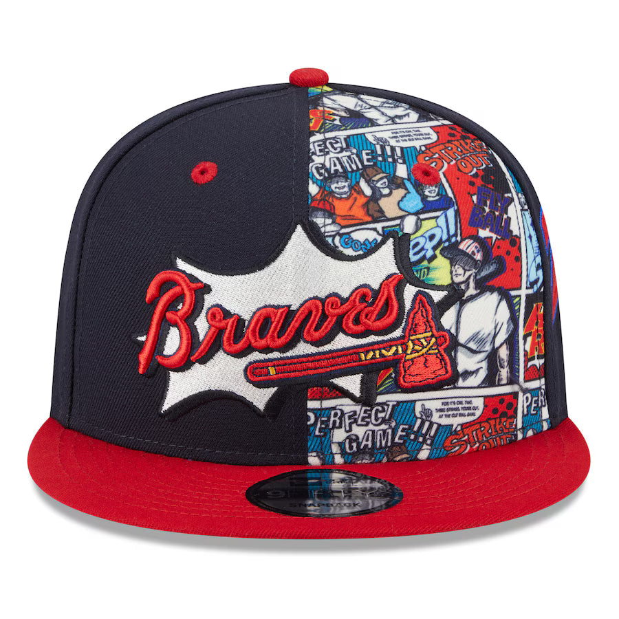 Atlanta Braves MLB New Era Men Red/Navy 9Fifty 2025 Diamond Hero Edition Snapback product image 5, provided for visual