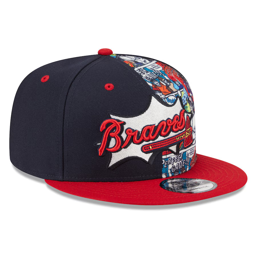 Atlanta Braves MLB New Era Men Red/Navy 9Fifty 2025 Diamond Hero Edition Snapback product image 4, provided for visual