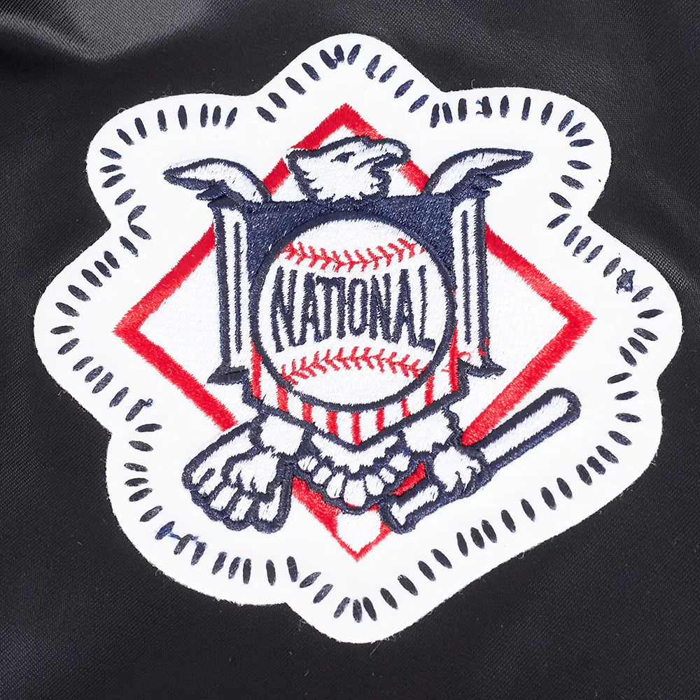 Atlanta Braves MLB Pro Standard Men Black DIY Pick Stitch Rib Satin Jacket product image 10, provided for visual reference