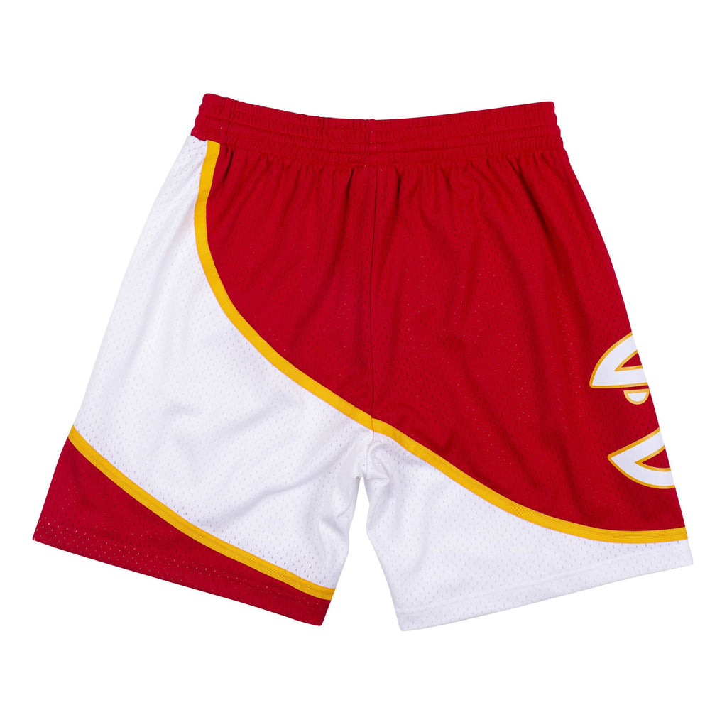 Atlanta Hawks NBA Mitchell & Ness Men Red 1986-87 Hardwood Classics Swingman Shorts product image 2, provided for visual