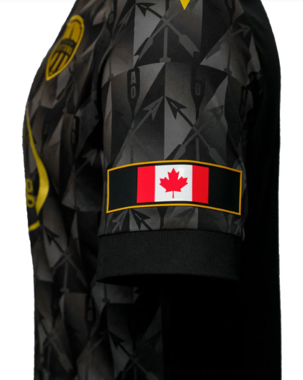 Atlético Ottawa CPL Macron Men Black 2025/26 Alternate Match Jersey product image 3, provided for visual reference and