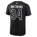 Auston Matthews Toronto Maple Leafs NHL Fanatics Branded Men Black Alternate Authentic T Shirt product image 1, provided for
