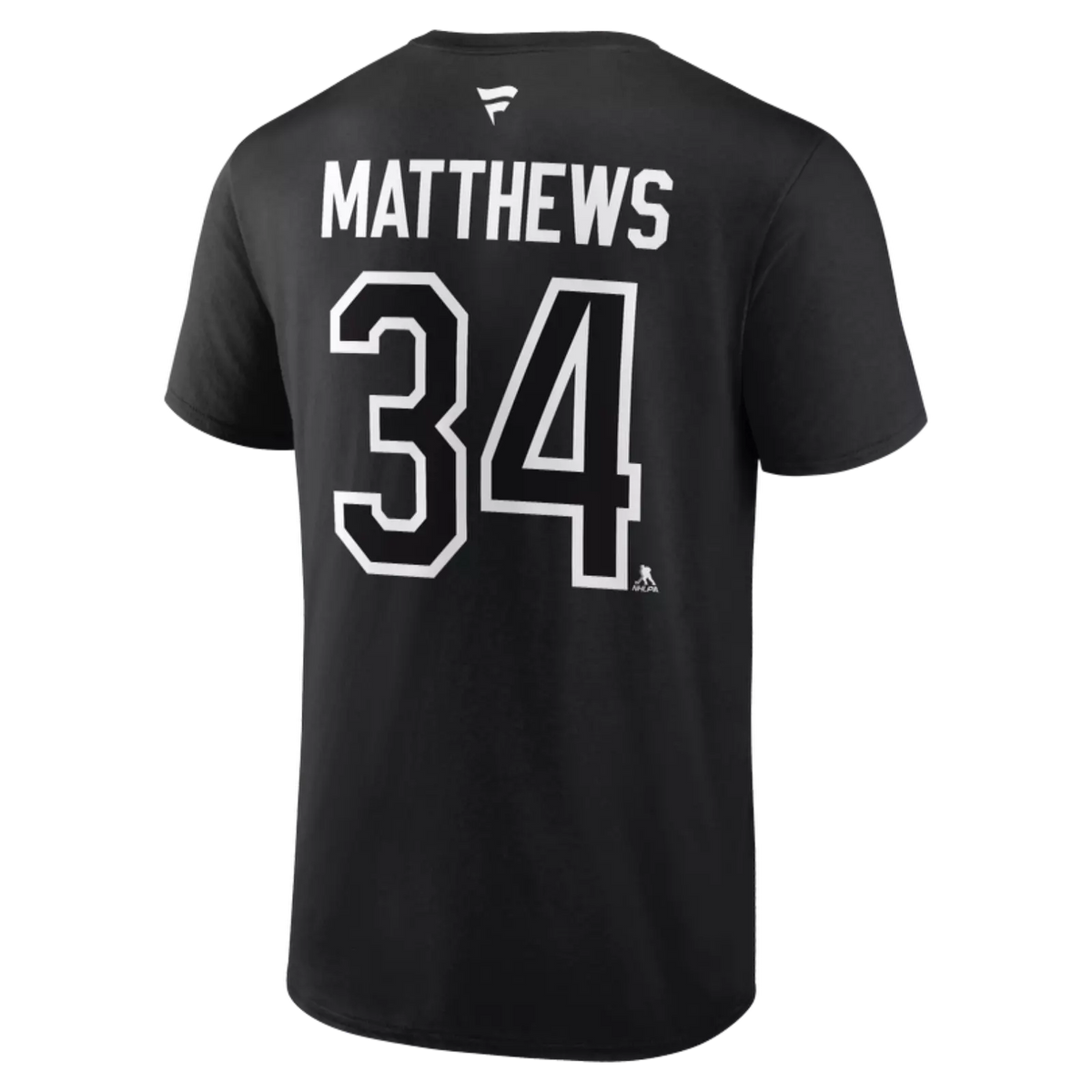 Auston Matthews Toronto Maple Leafs NHL Fanatics Branded Men Black Alternate Authentic T Shirt product image 1, provided for