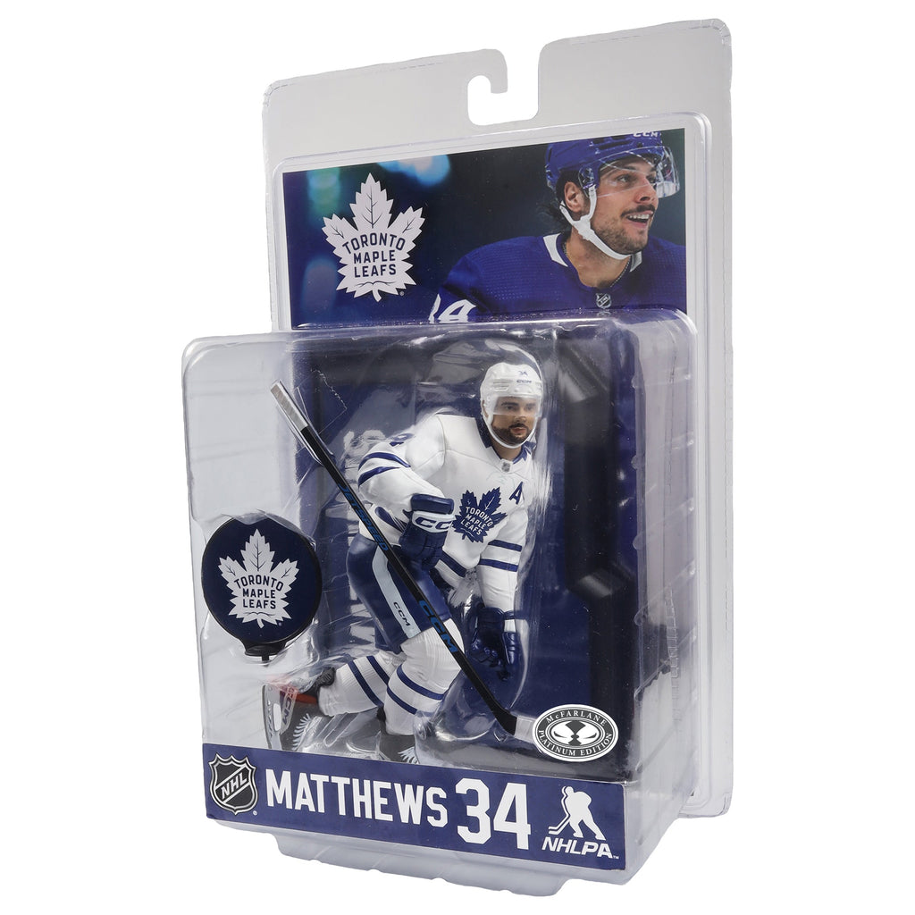 Auston Matthews Toronto Maple Leafs NHL McFarlane Toys Away Uniform Legacy Series 7" Action Figure product image 9, provided