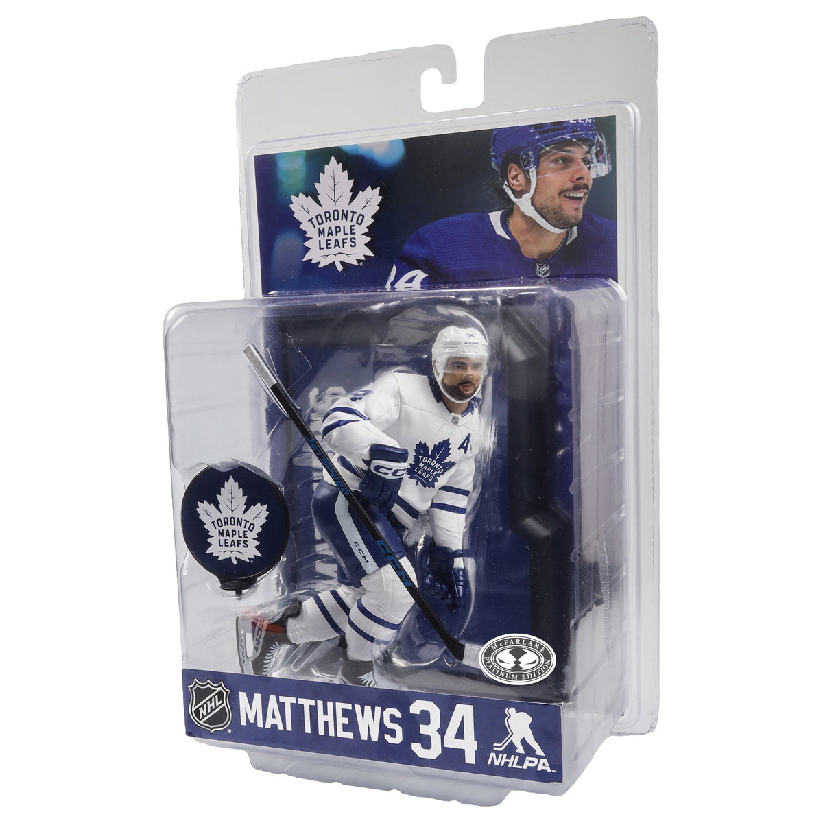 Auston Matthews Toronto Maple Leafs NHL McFarlane Toys Away Uniform Legacy Series 7" Action Figure product image 9, provided