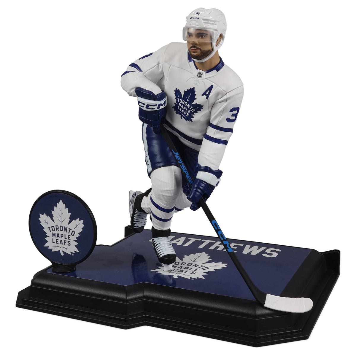 Auston Matthews Toronto Maple Leafs NHL McFarlane Toys Away Uniform Legacy Series 7" Action Figure product image 4, provided