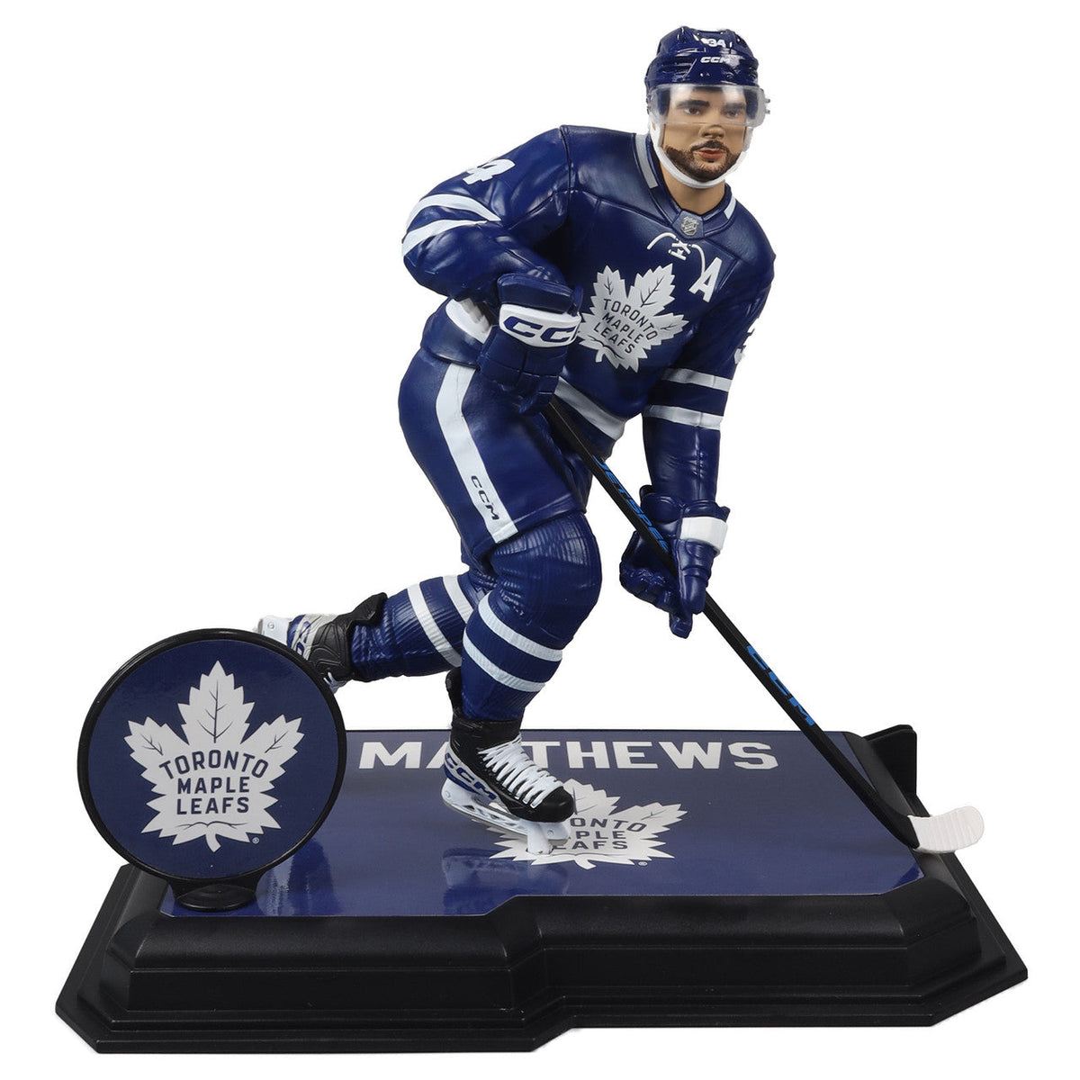 Auston Matthews Toronto Maple Leafs NHL McFarlane Toys Home Uniform Legacy Series 7" Action Figure product image 2, provided