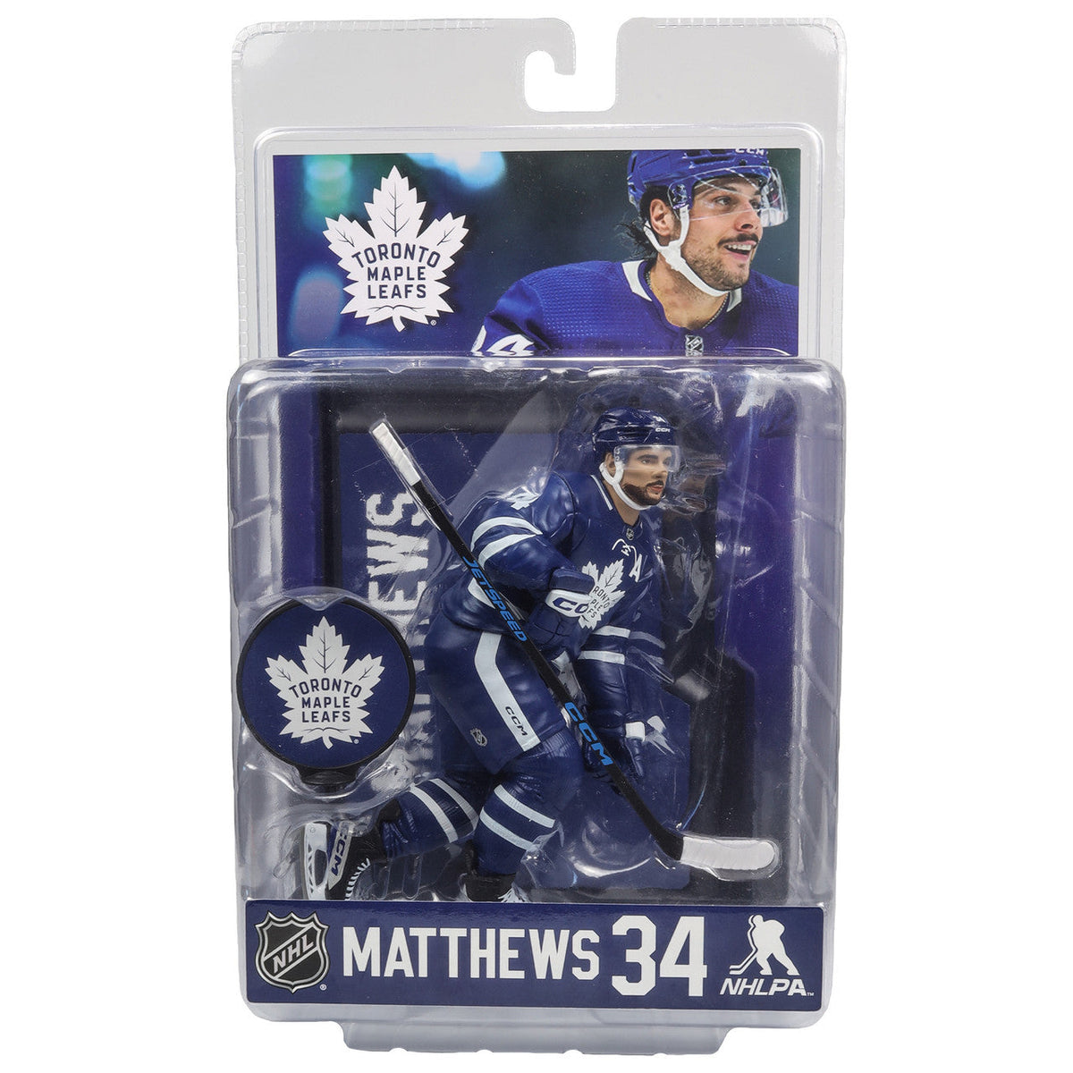 Auston Matthews Toronto Maple Leafs NHL McFarlane Toys Home Uniform Legacy Series 7" Action Figure product image 6, provided