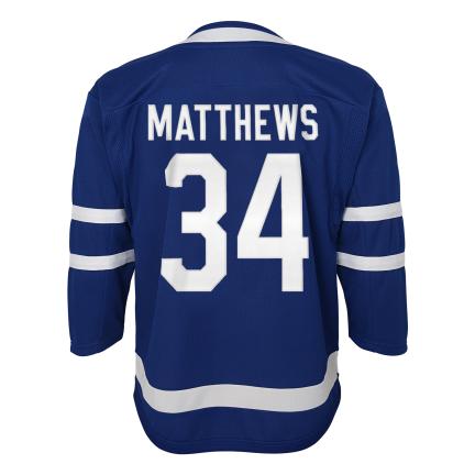 Auston Matthews Toronto Maples Leafs NHL Outerstuff Kids Royal Premier Jersey product image 1, provided for visual reference