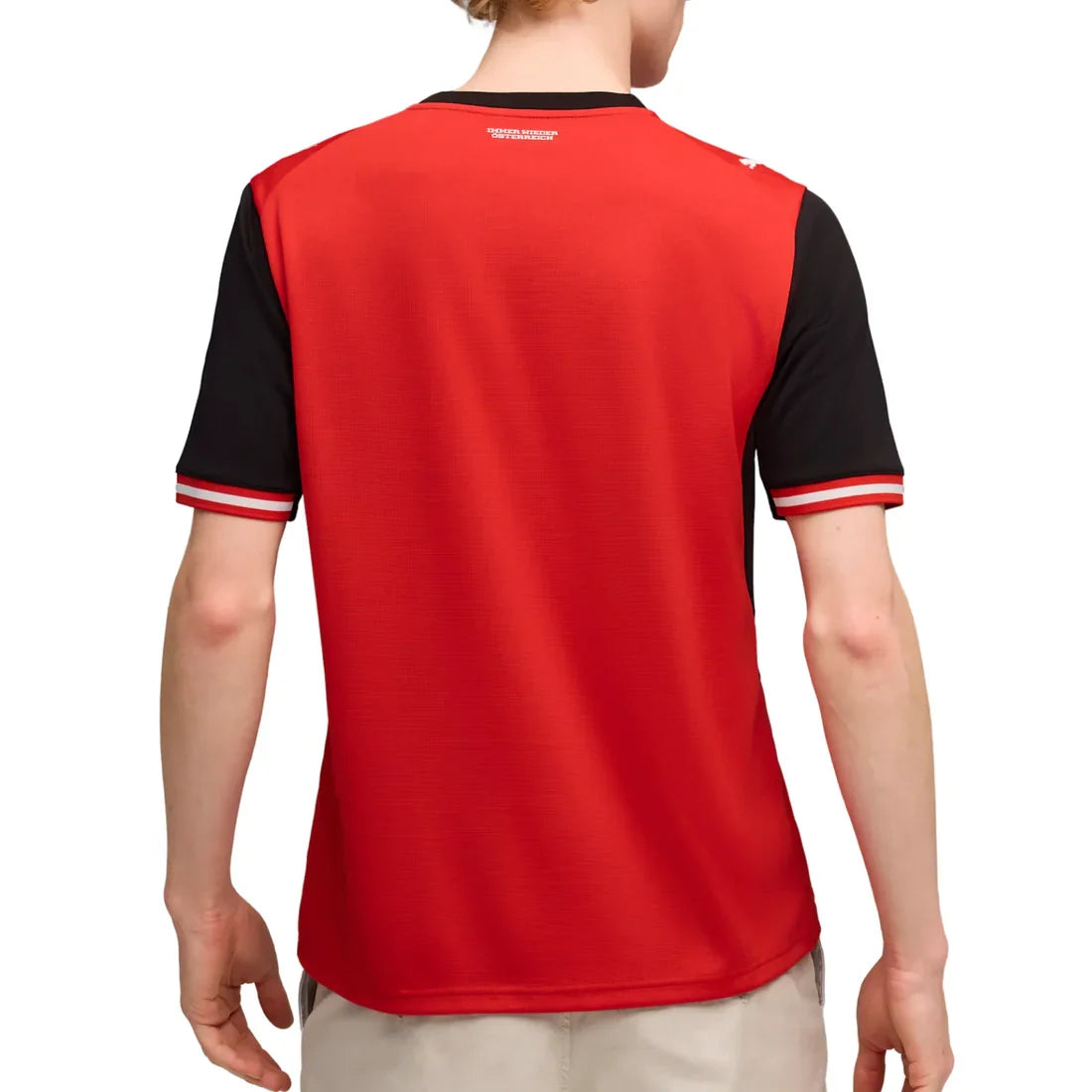Austria National Team FIFA Puma Men Red 2026 Home Replica Jersey product image 4, provided for visual reference and product