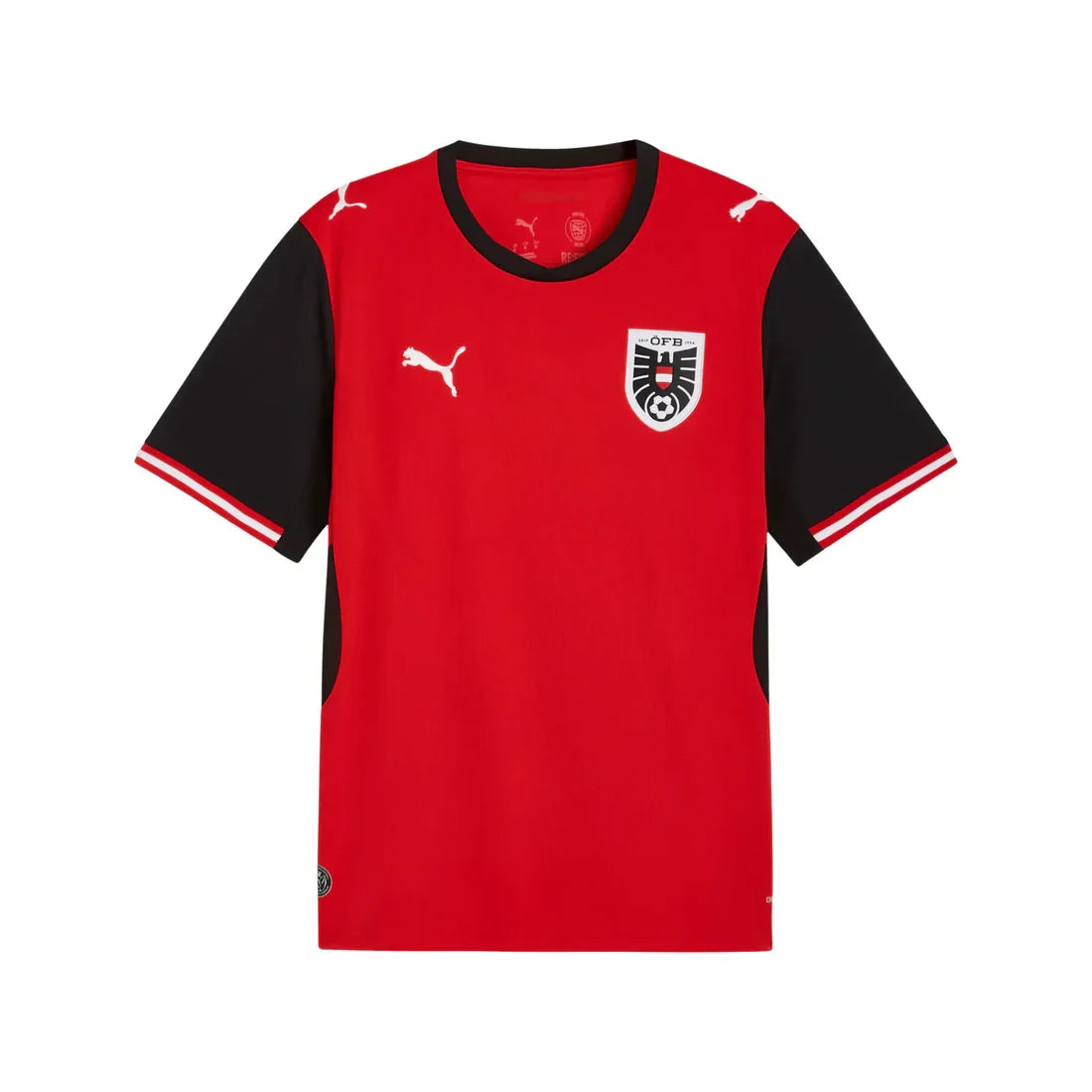 Austria National Team FIFA Puma Men Red 2026 Home Replica Jersey product image 1, provided for visual reference and product