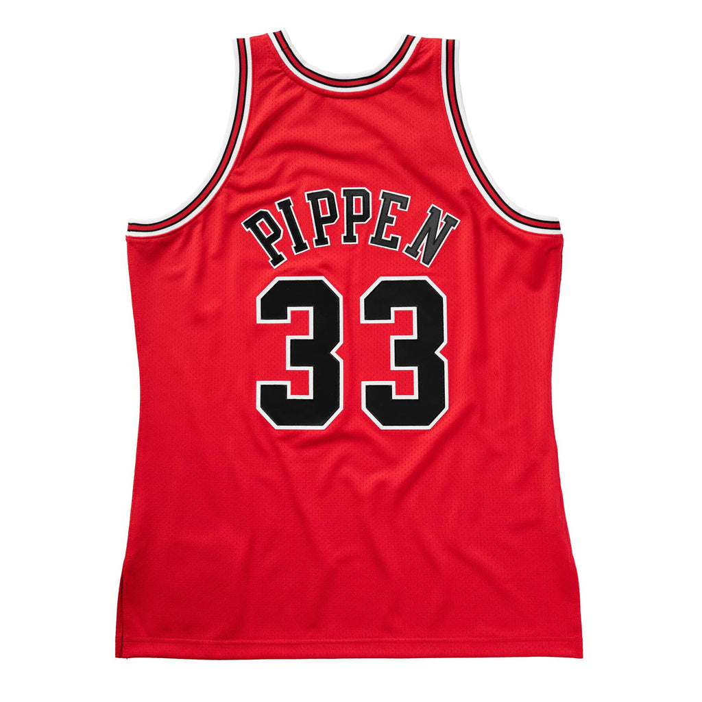 Scottie Pippen Chicago Bulls NBA Mitchell & Ness Men Red 1997-98 Hardwood Classic Authentic Jersey product image 1, provided