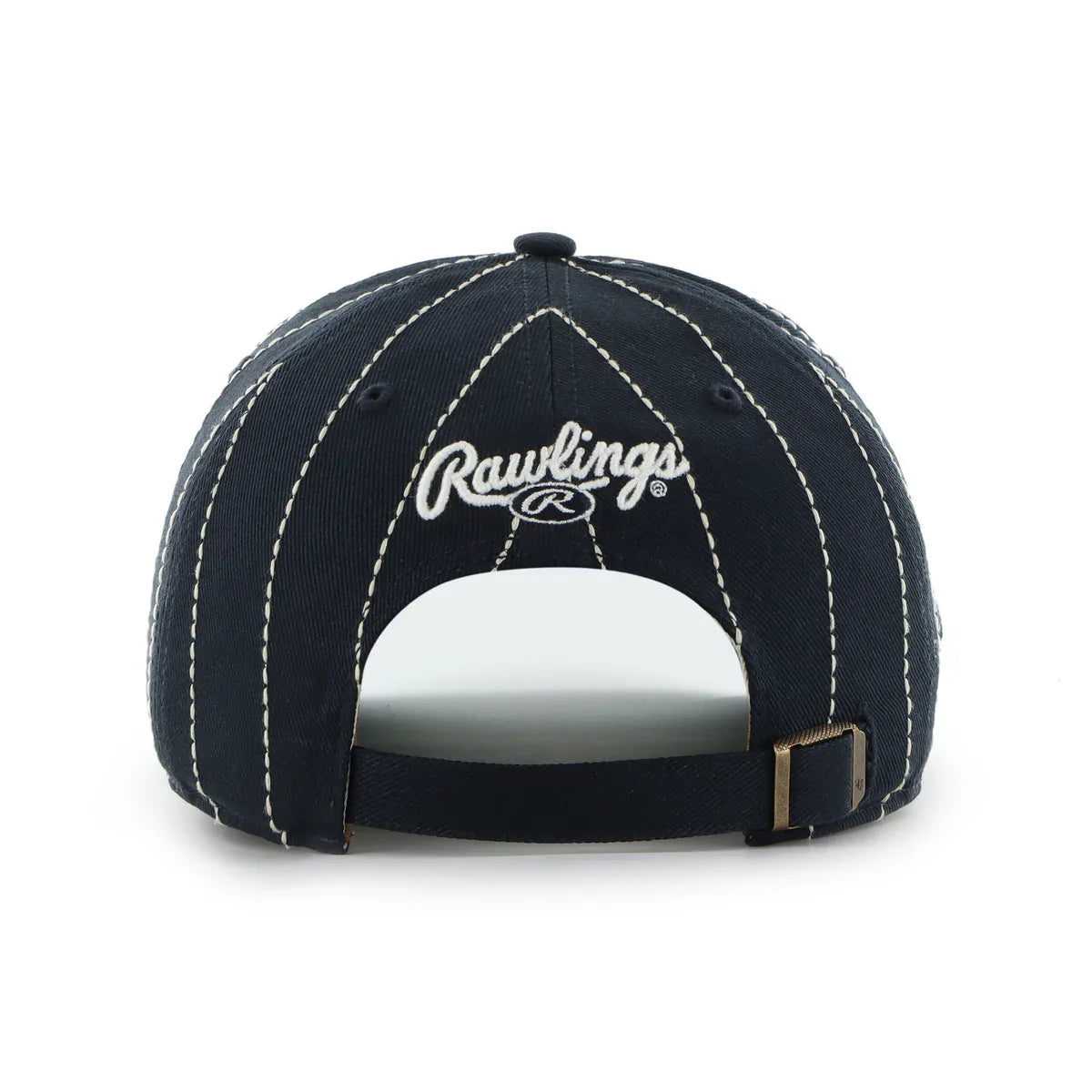 New York Yankees MLB 47 Brand Men Navy Rawlings Pinstripe Hitch Adjustable Hat product image 2, provided for visual