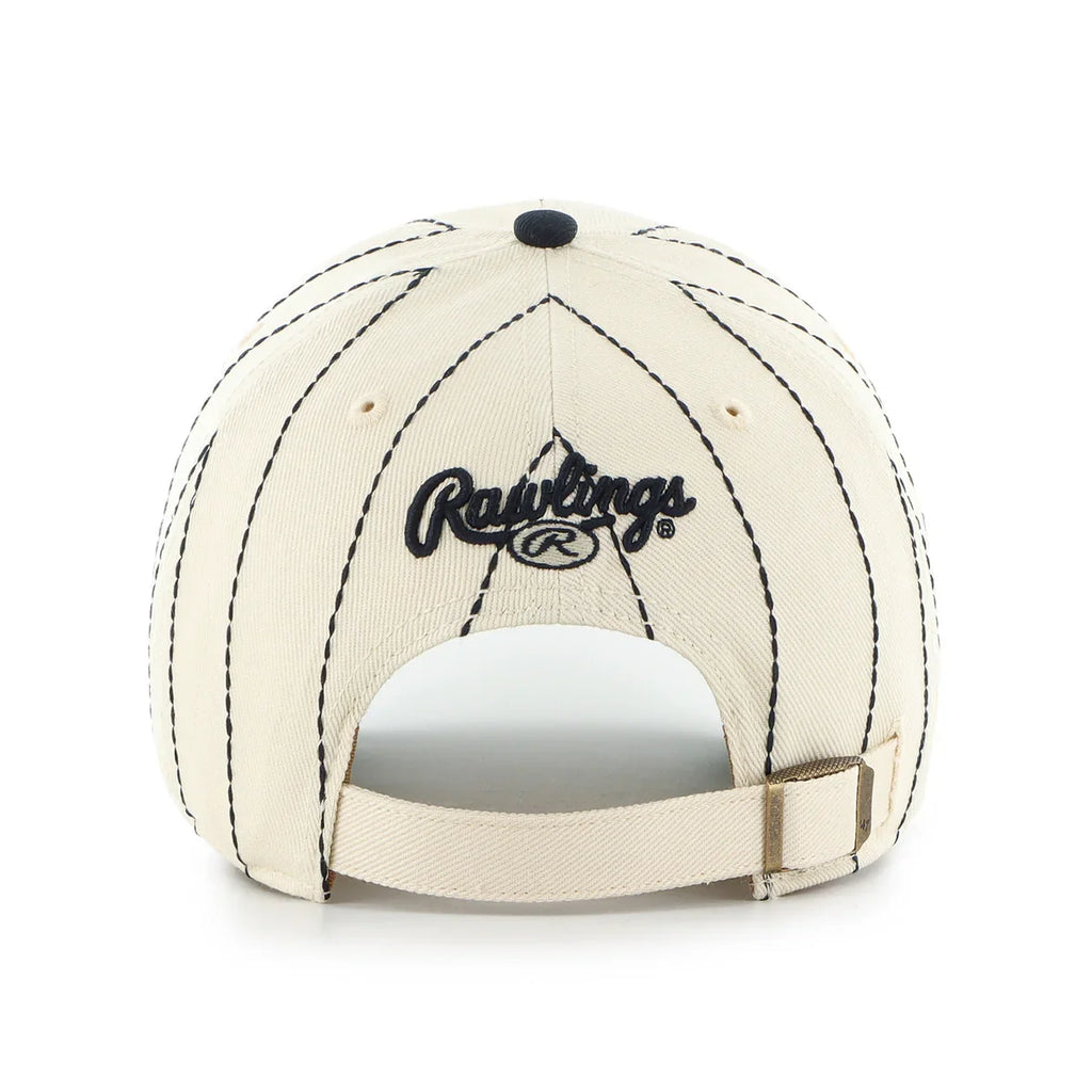 Chicago White Sox MLB 47 Brand Men Beige Rawlings Pinstripe Clean Up Adjustable Hat product image 2, provided for visual