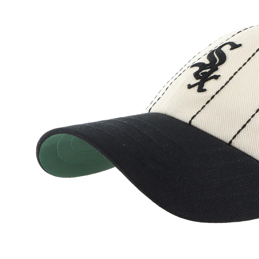 Chicago White Sox MLB 47 Brand Men Beige Rawlings Pinstripe Clean Up Adjustable Hat product image 5, provided for visual