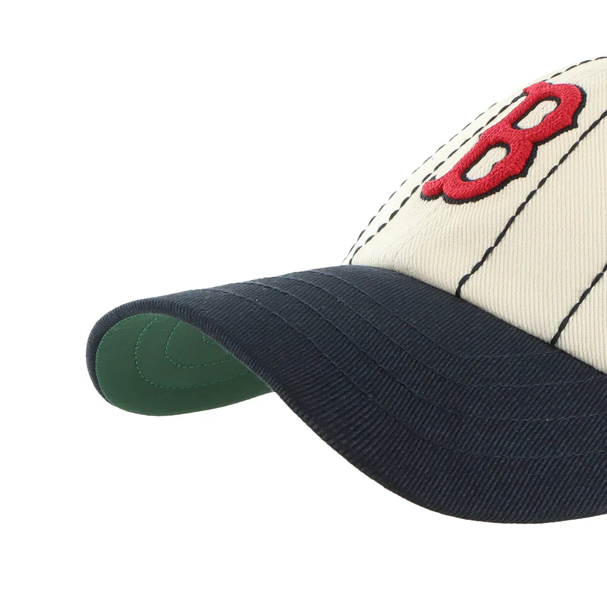 Boston Red Sox MLB 47 Brand Men Beige Rawlings Pinstripe Clean Up Adjustable Hat product image 5, provided for visual